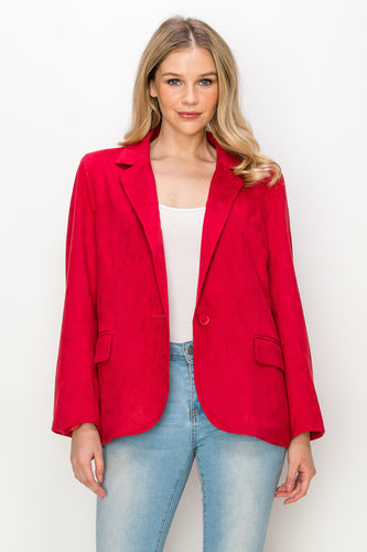 Amy Suede Blazer Jacket