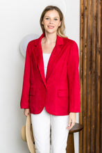 Load image into Gallery viewer, Amy Suede Blazer Jacket