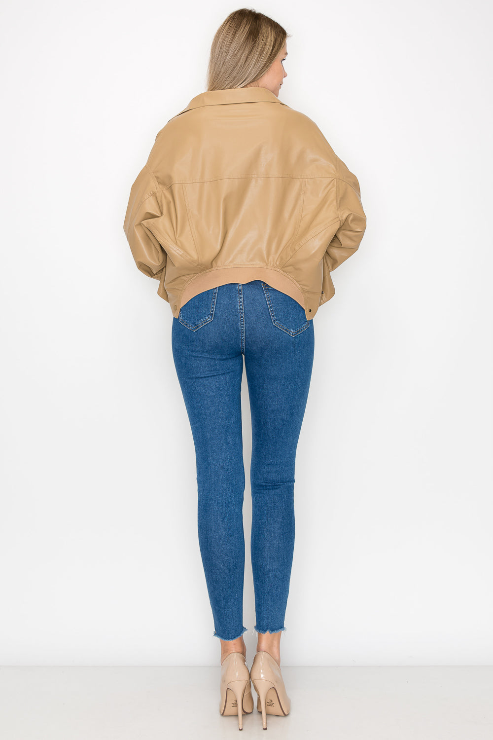 Jessica Pleather Jacket Versatile 2-ways