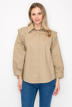 Load image into Gallery viewer, Willamina Woven Cotton Poplin Top
