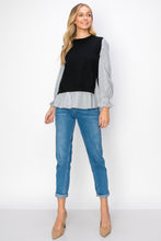 Load image into Gallery viewer, Winona Woven Shirt with Knitted Sweater