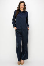 Load image into Gallery viewer, Wynne Satin Pant with Diamond Trim