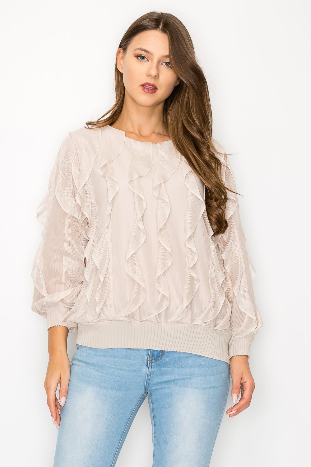 Wynette Woven Ruffled Top