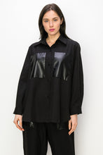Load image into Gallery viewer, Willa Shirt with Leather Patches