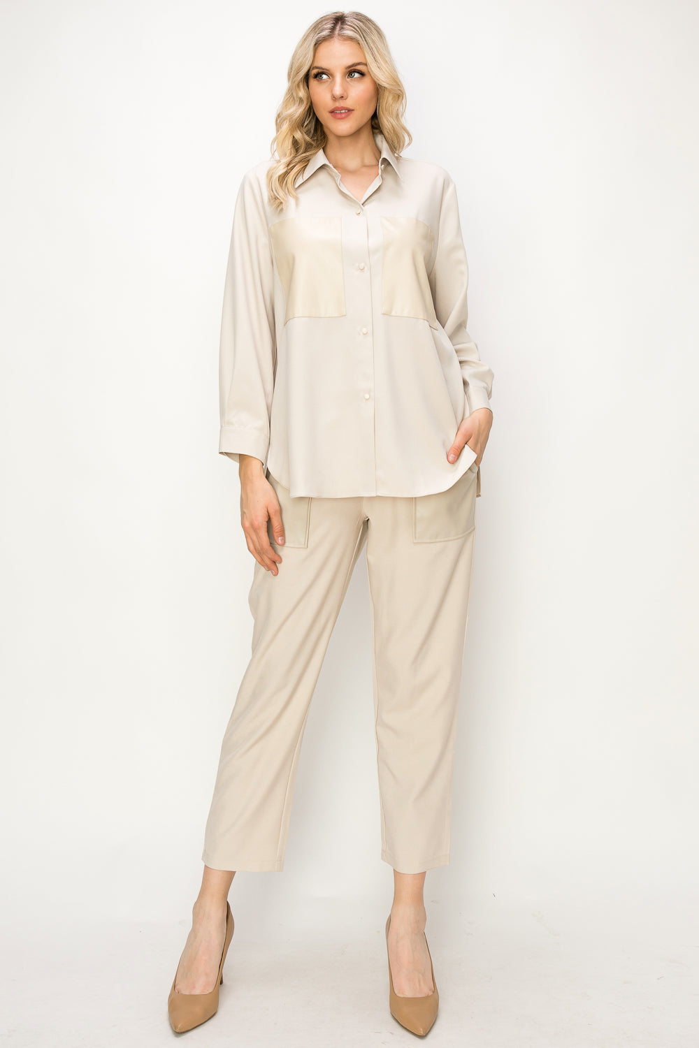 Willette Pant with Leather Pockets