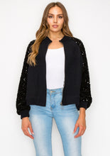 Load image into Gallery viewer, Jeanette Knitted Jacket with Sequin