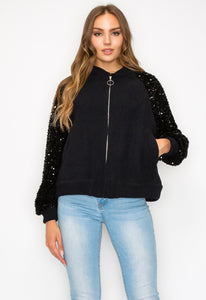 Jeanette Knitted Jacket with Sequin