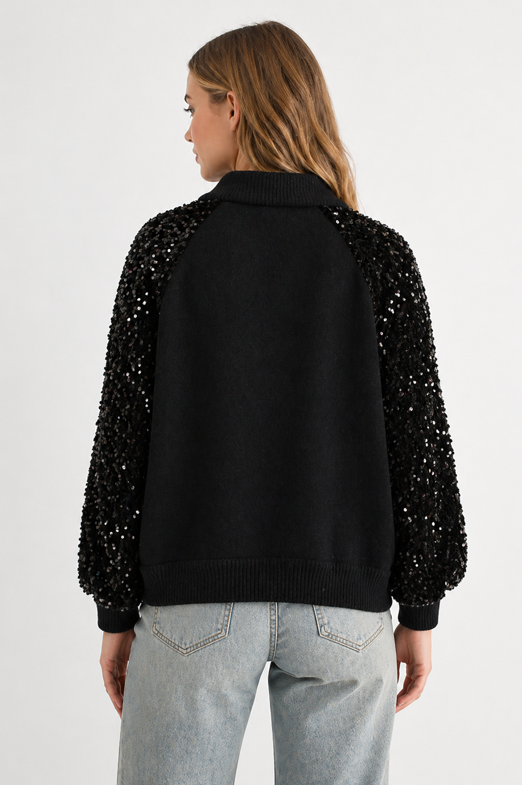 Jeanette Knitted Jacket with Sequin