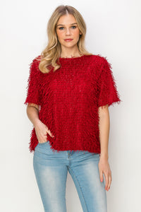 Winnae Sparkling Feathered Eyelash Top