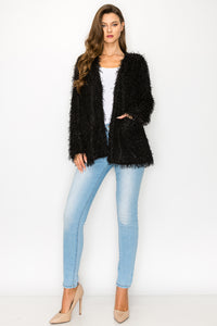 Wemma Sparkling Feathered Eyelash Jacket