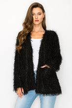 Load image into Gallery viewer, Wemma Sparkling Feathered Eyelash Jacket