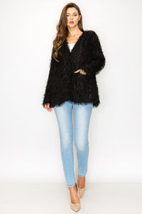 Wemma Sparkling Feathered Eyelash Jacket