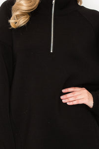 Fatima Half-Zip Pullover Top