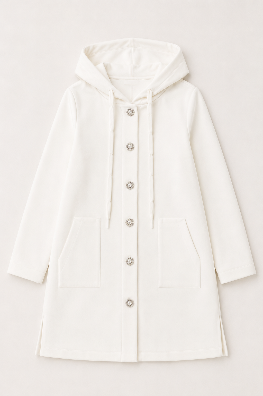 Francesca Stretch French Scuba Jacket with Studs