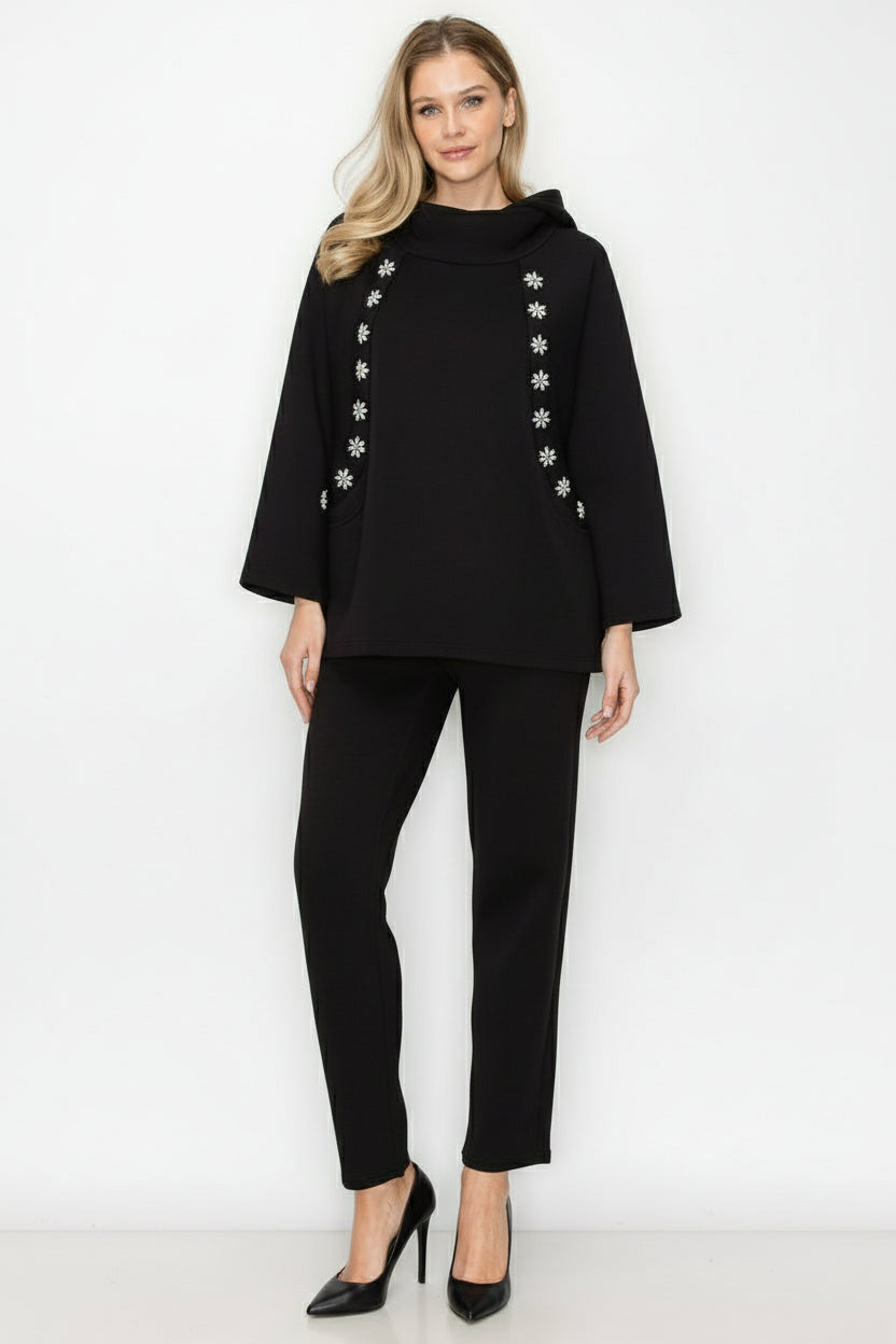 Frances Stretch French Scuba with Diamond Studs