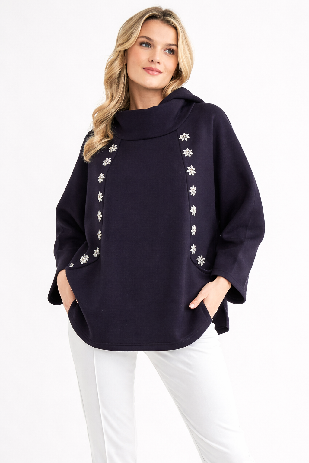 Frances Stretch French Scuba with Diamond Studs