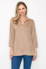 Load image into Gallery viewer, Addison Stretch Suede Top