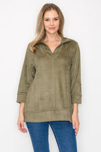Load image into Gallery viewer, Addison Stretch Suede Top
