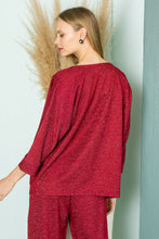 Load image into Gallery viewer, Kimberly Sparkling Stretch Knit Top