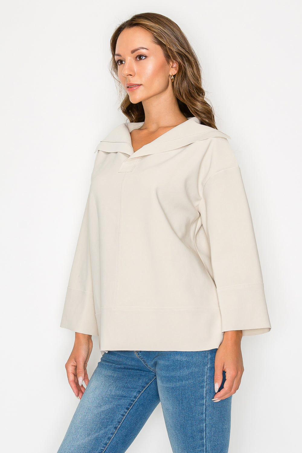Kourtney Crepe Knit Top