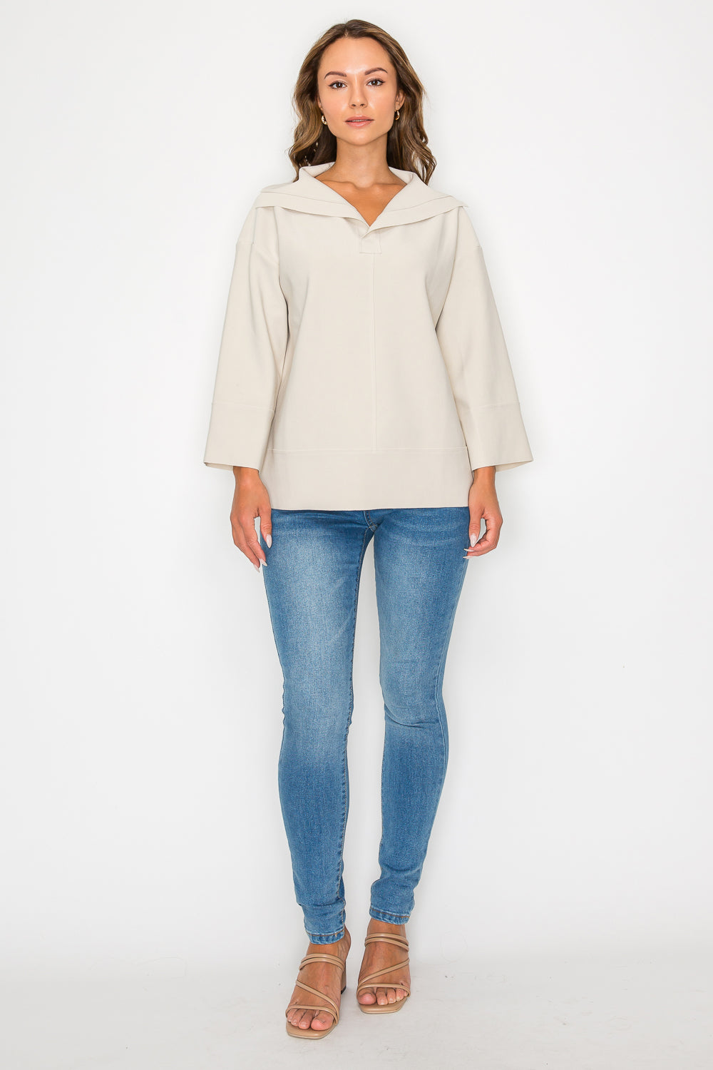 Kourtney Crepe Knit Top