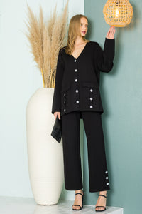 Felicity Blazer Jacket with Diamond Studs