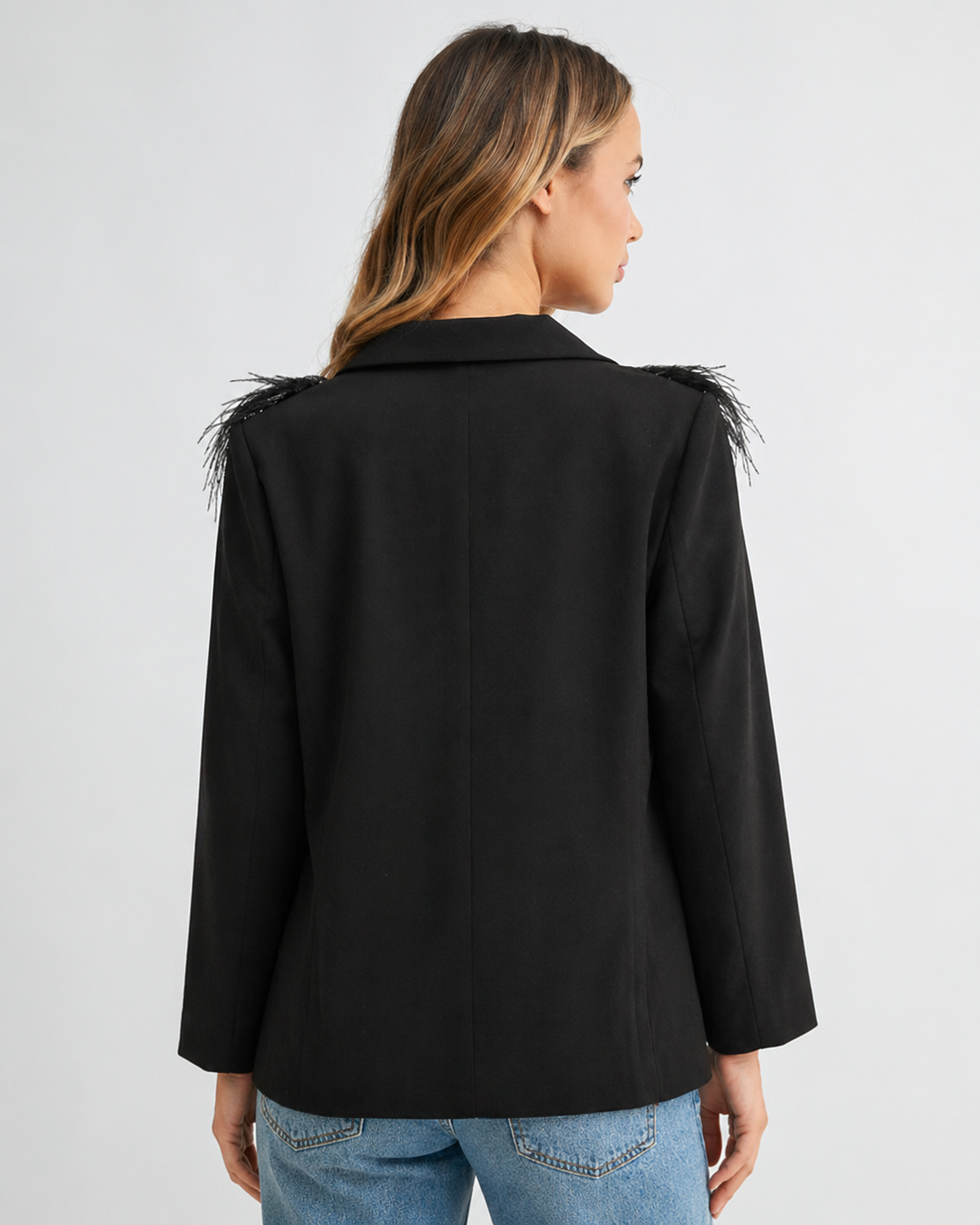 Jane Jacket with Feathers