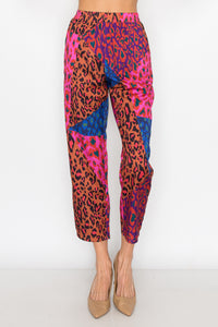 Wess Printed Charmeuse Pant