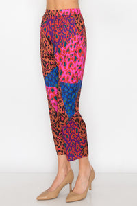 Wess Printed Charmeuse Pant