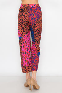 Wess Printed Charmeuse Pant