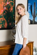 Load image into Gallery viewer, Abby Suede Top with Feathered Sleeves