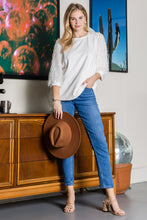Load image into Gallery viewer, Abby Suede Top with Feathered Sleeves