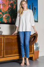 Load image into Gallery viewer, Abby Suede Top with Feathered Sleeves