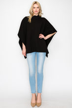 Load image into Gallery viewer, Fergie Poncho with Stretch Ribbed Neck