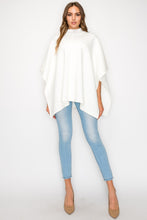 Load image into Gallery viewer, Fergie Poncho with Stretch Ribbed Neck