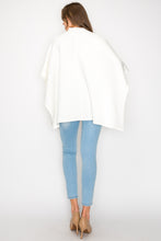 Load image into Gallery viewer, Fergie Poncho with Stretch Ribbed Neck