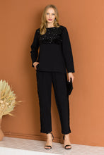 Load image into Gallery viewer, Kenna Knit Pant with Sequin Sparkles