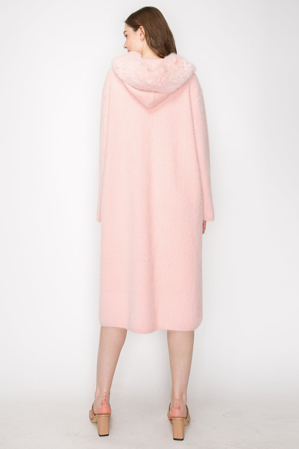 Suraya Brushed Coat with Fur