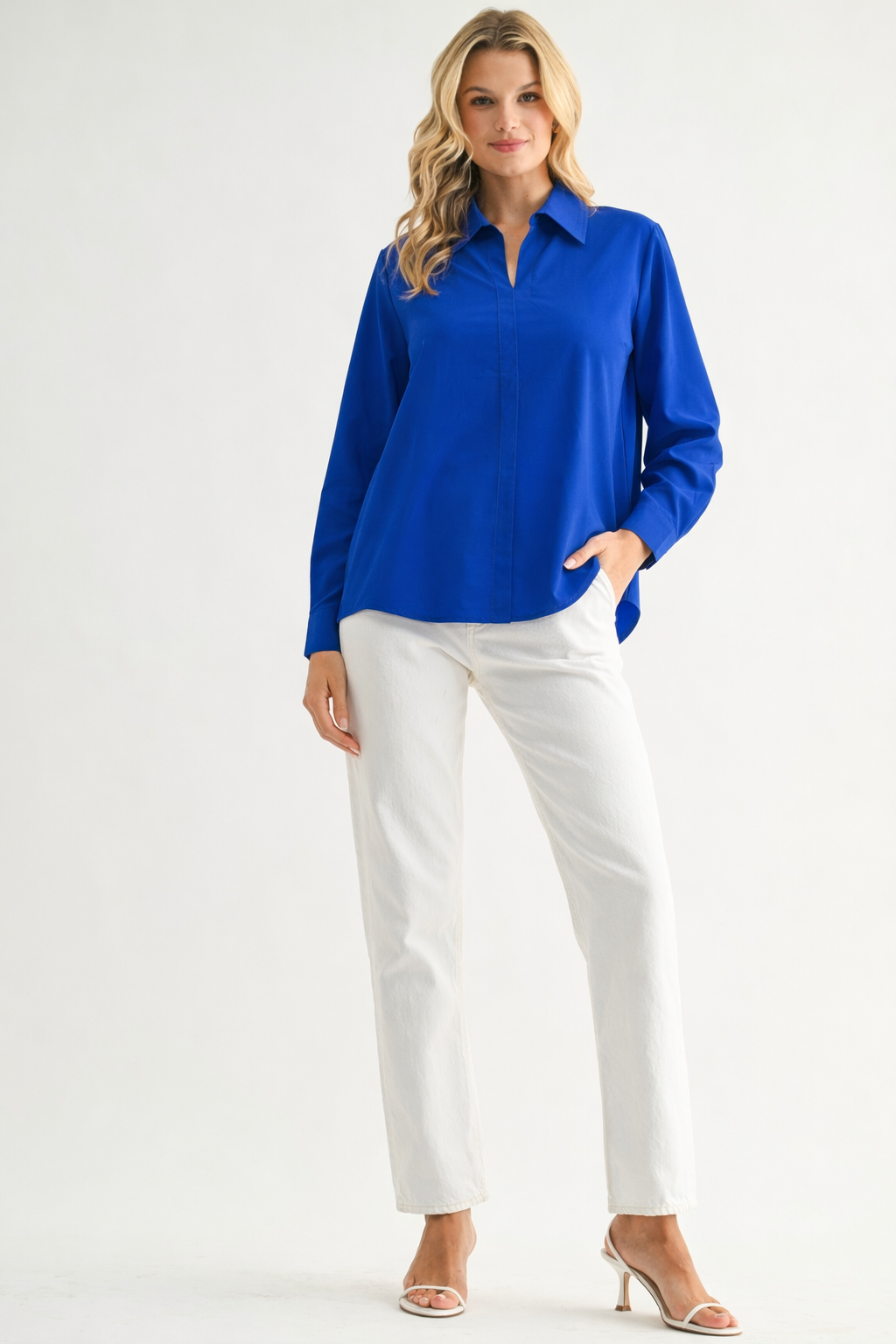 Jamile Stretch Woven Top