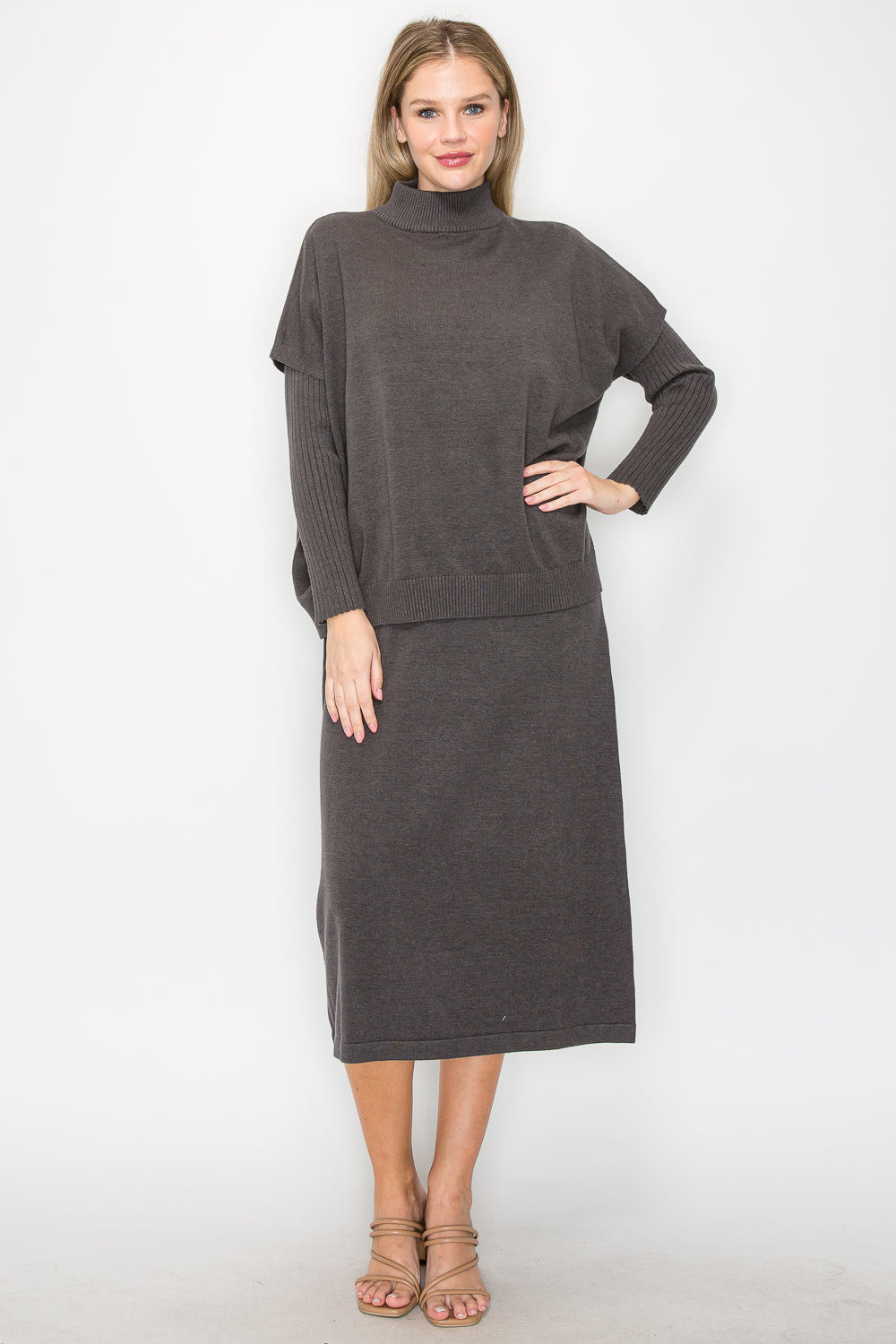 Sandra Knitted Sweater Dress