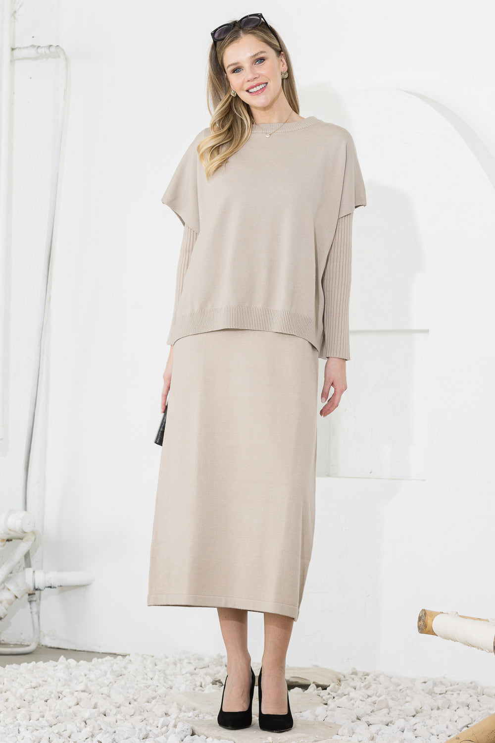Sandra Knitted Sweater Dress