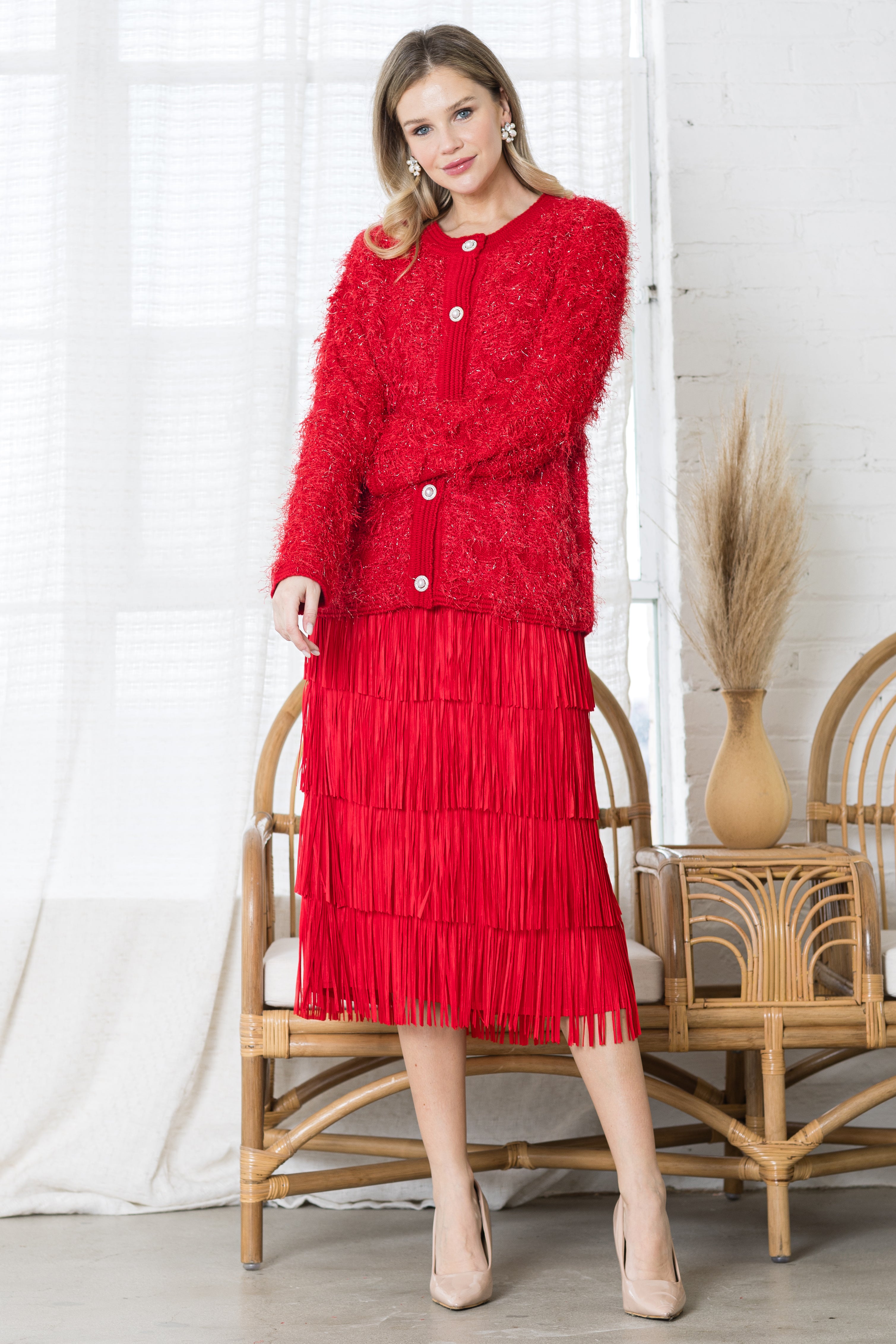 Jayleen Fringe Skirt
