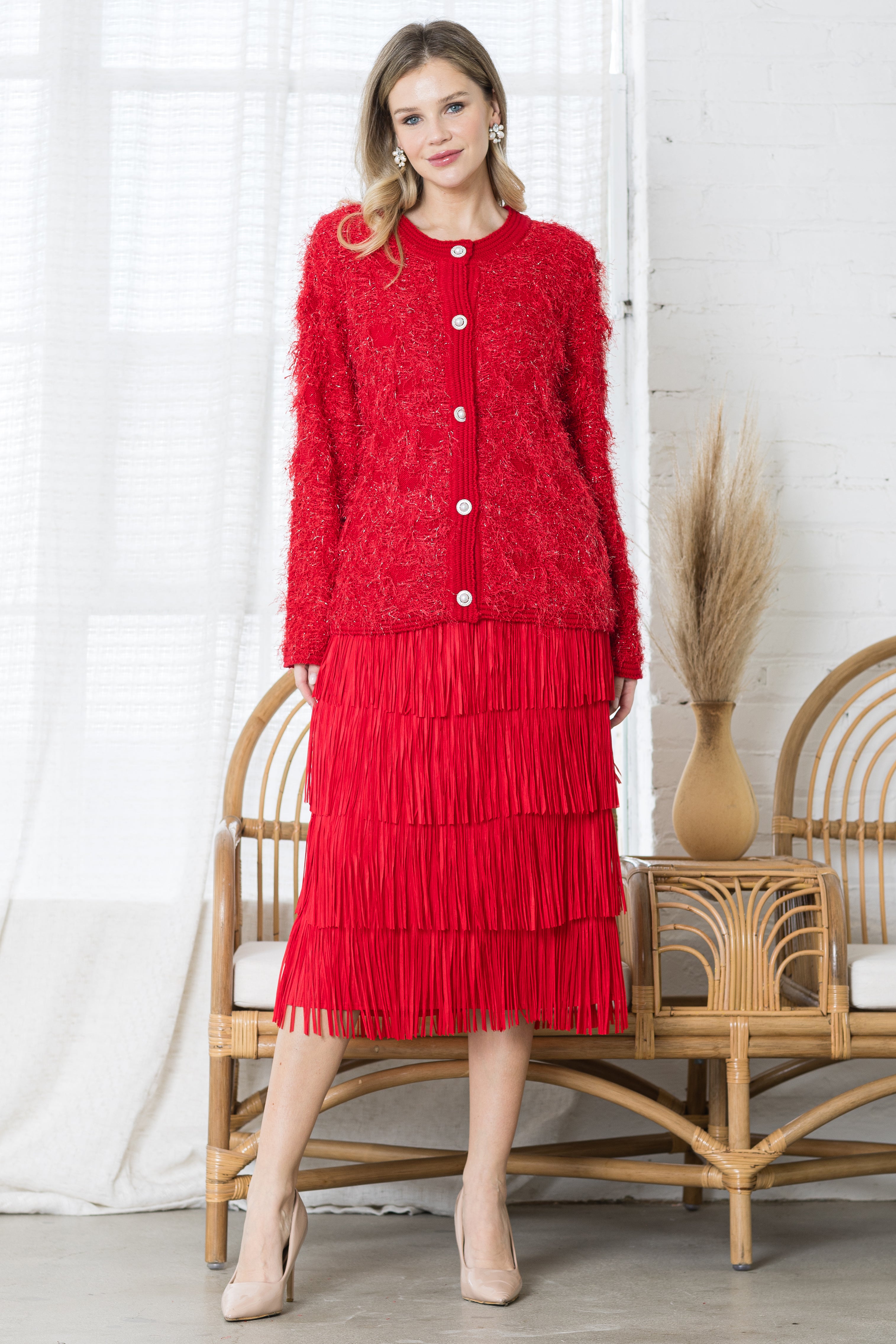 Jayleen Fringe Skirt