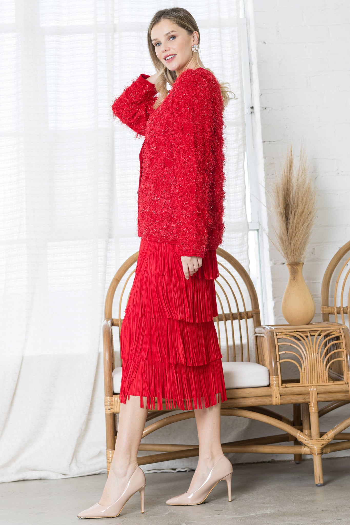Jayleen Fringe Skirt Joh Apparel