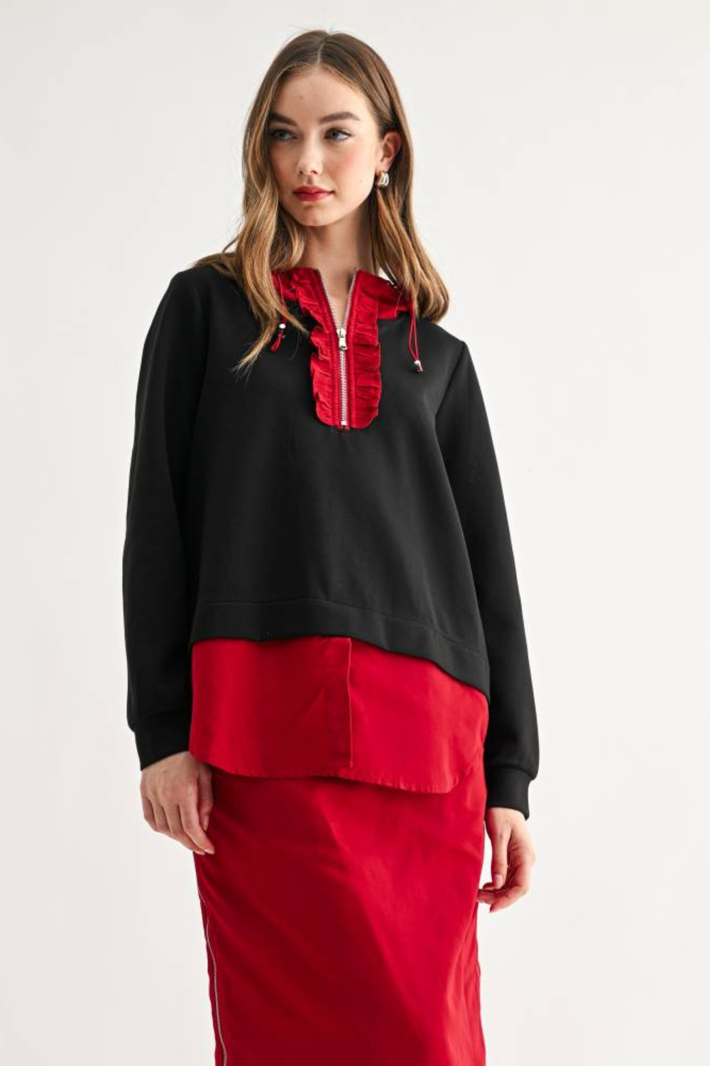 Kaylee Top with Hoodie