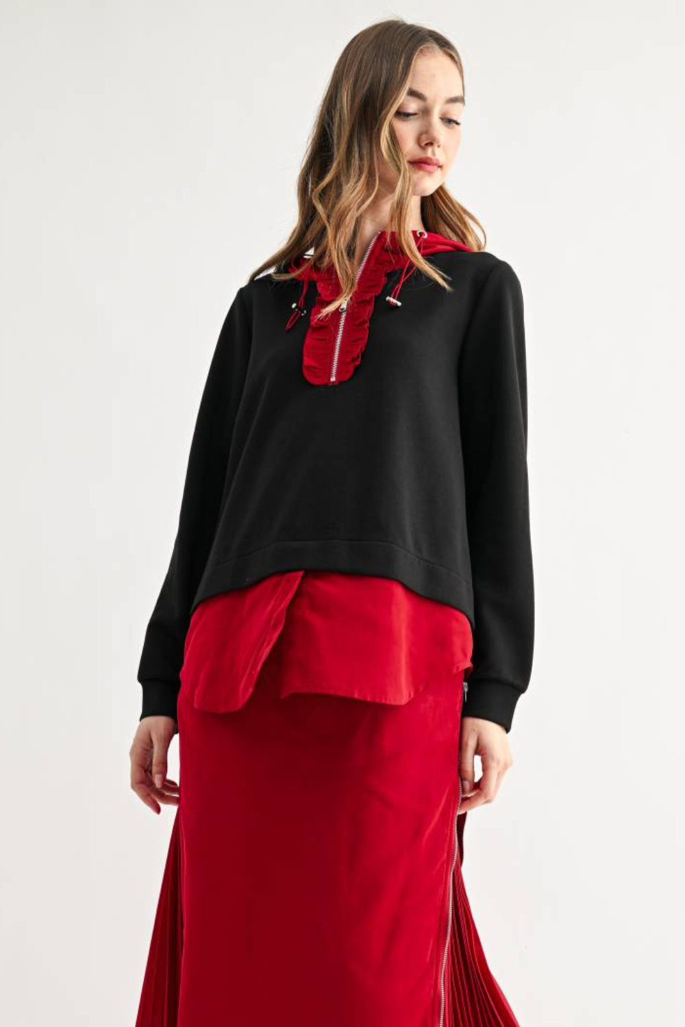 Kaylee Top with Hoodie
