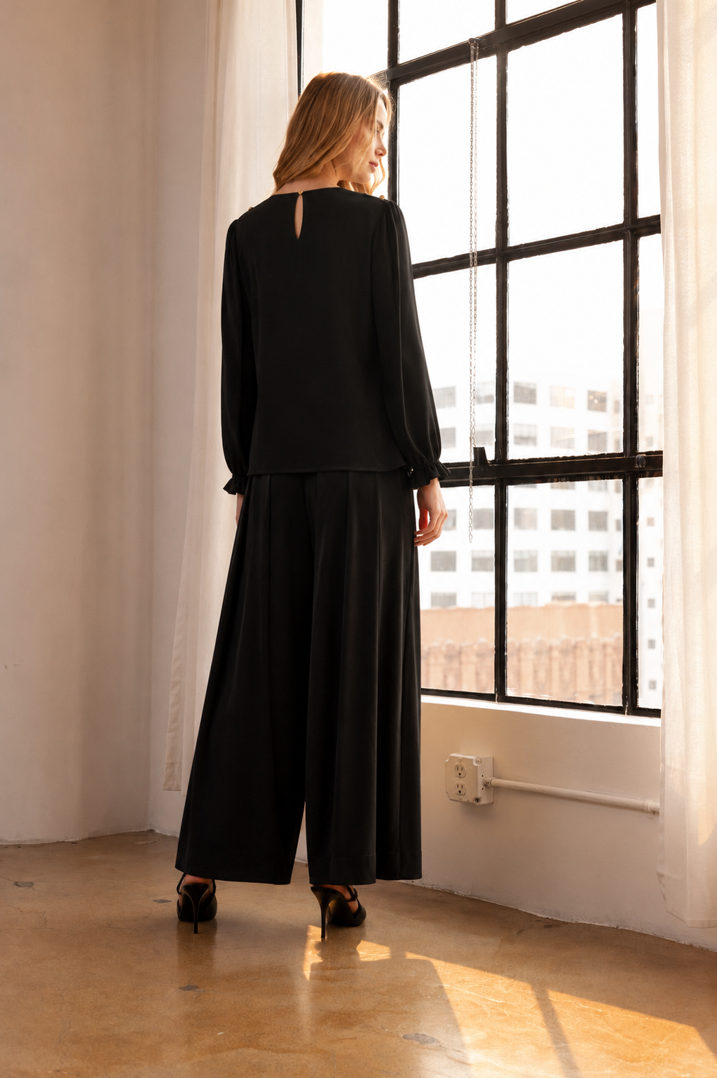 Josie Pleated Palazzo Pant