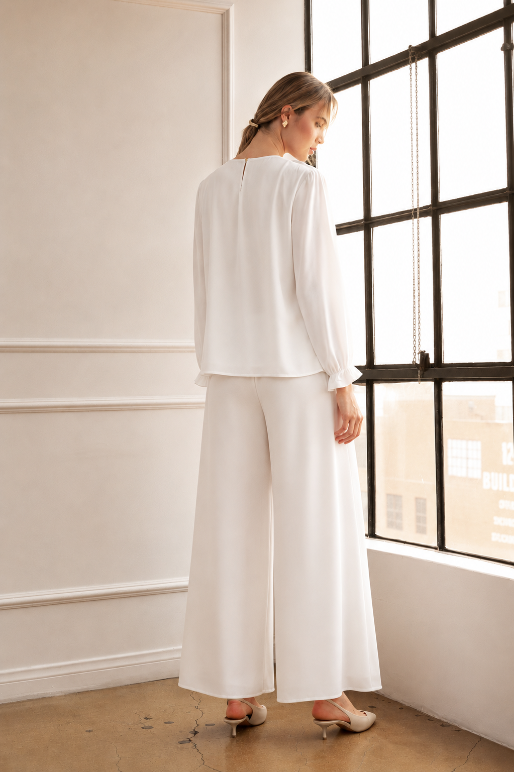 Josie Pleated Palazzo Pant