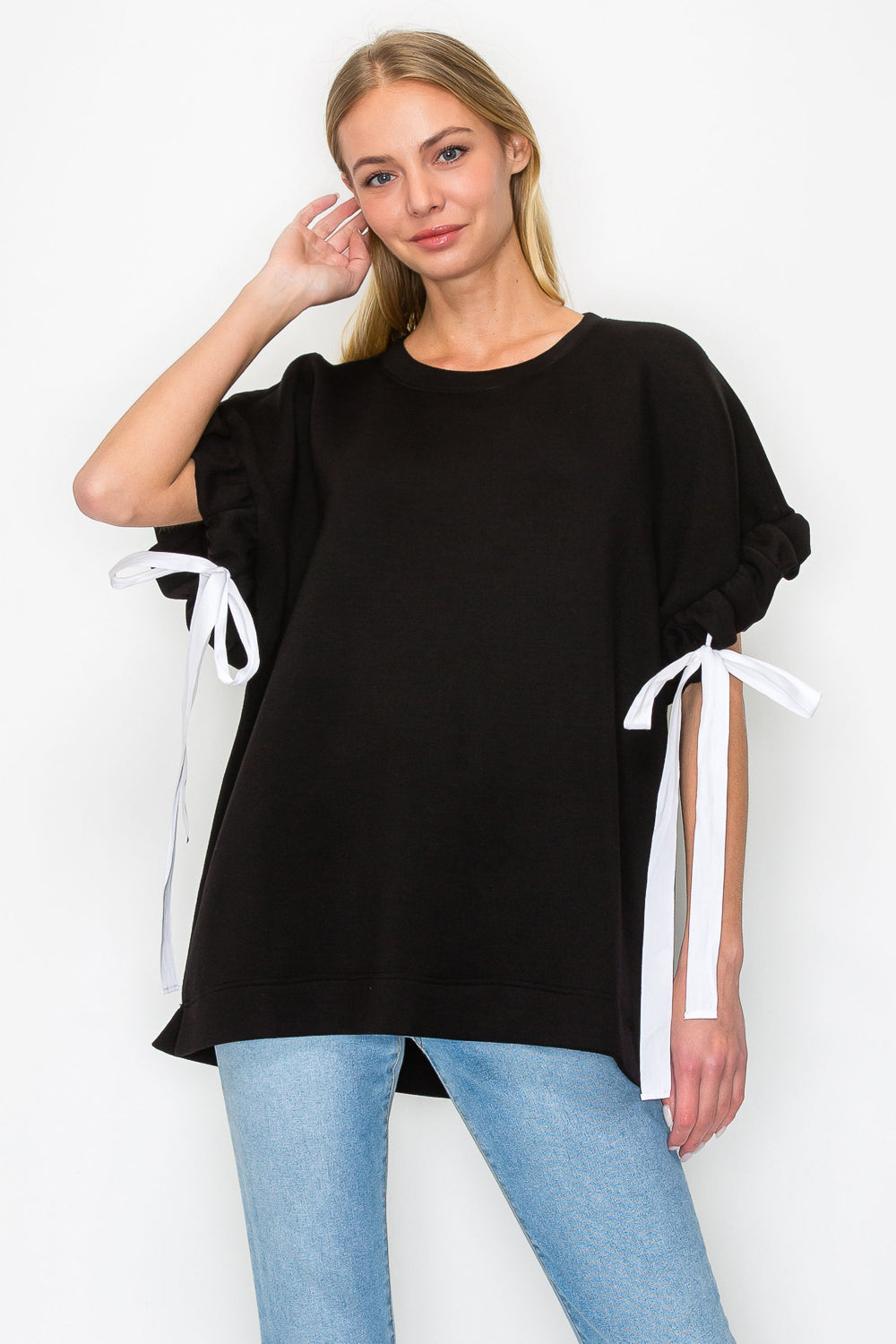 Fatima Stretch French Scuba Top