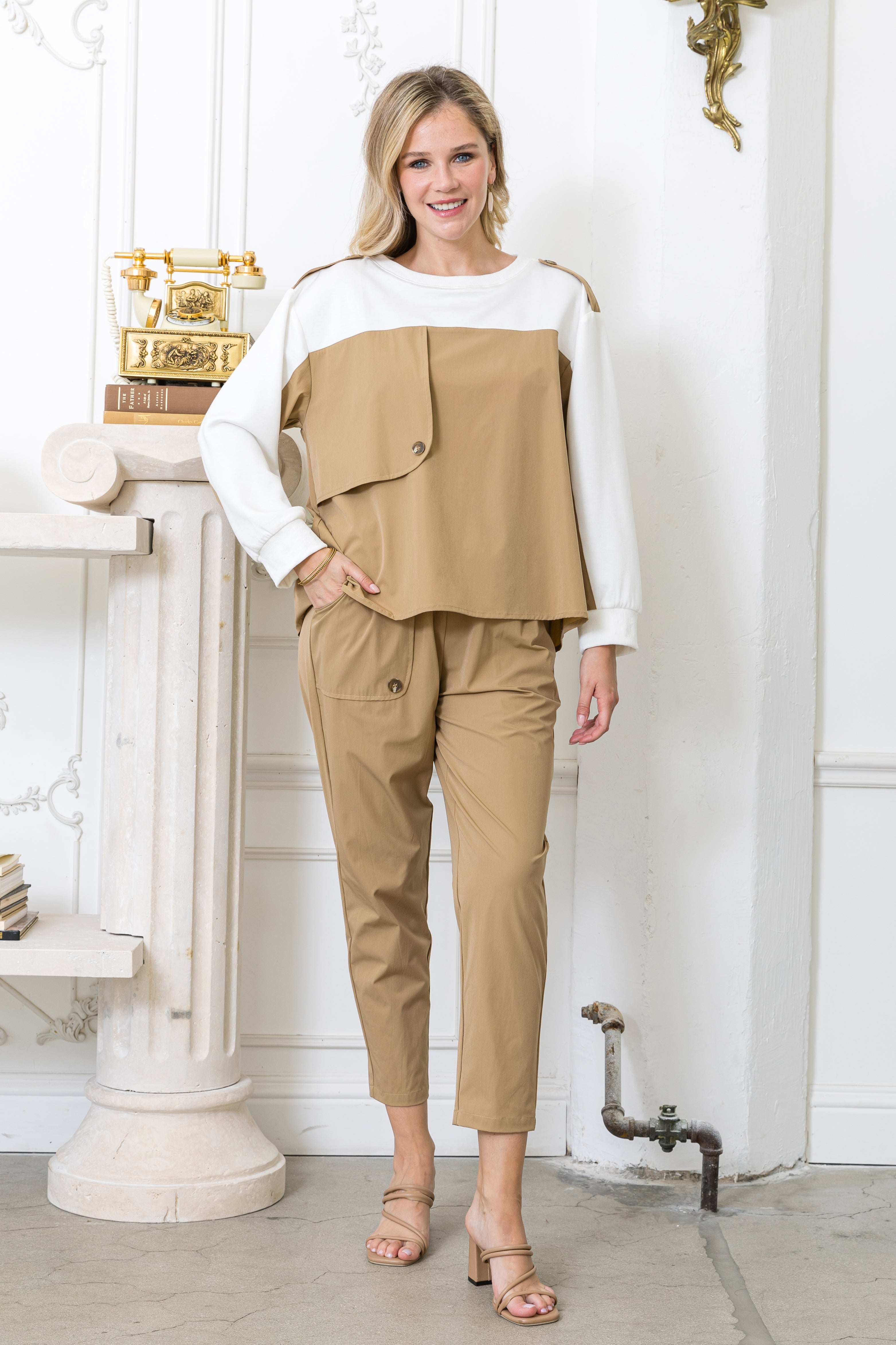 Walenna Stretch Woven Pant